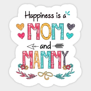 Happiness Is A Mom And Mammy Wildflower Happy Mother's Day Sticker